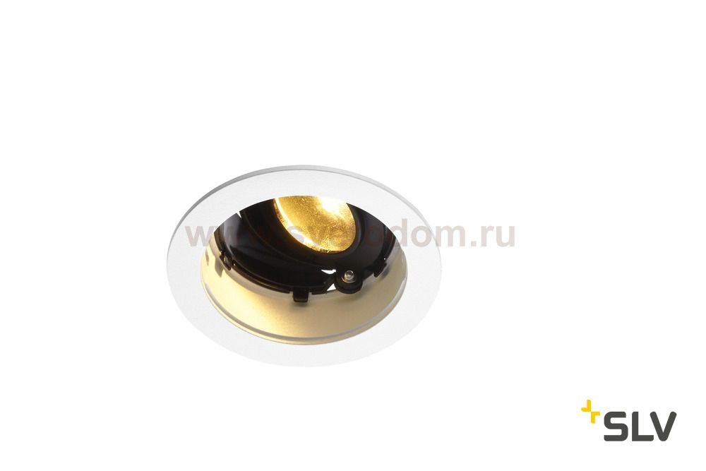 SLV 1001847 RENISTO ROUND S светильник встраиваемый 9.6Вт с LED 3000К, 500лм, 36°, без панели, белый
