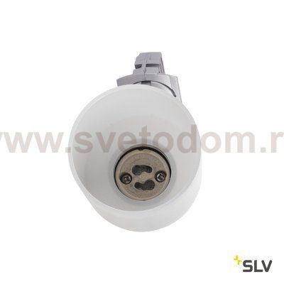SLV 1001870 1PHASE-TRACK, PURI GLASS светильник для лампы GU10 50Вт макс., серебристый/ стекло матовое