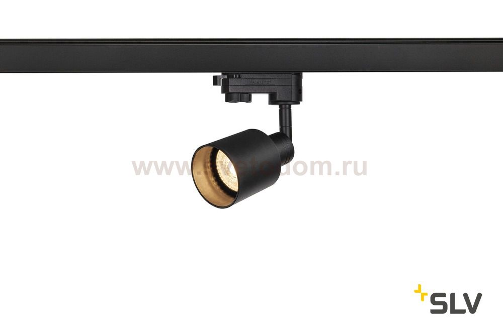 SLV 1001871 3Ph, PURI GLASS светильник для лампы GU10 50Вт макс., черный