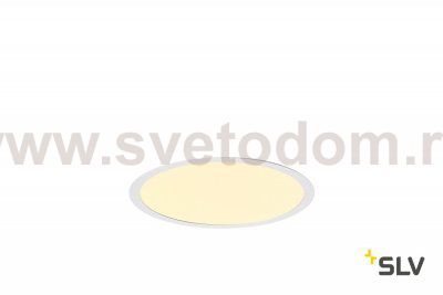 SLV 1001905 MEDO 30 LED FRAME светильник встраиваемый 350мА 14Вт с LED 3000К/4000К, 1600лм/1800лм, 105°, белый