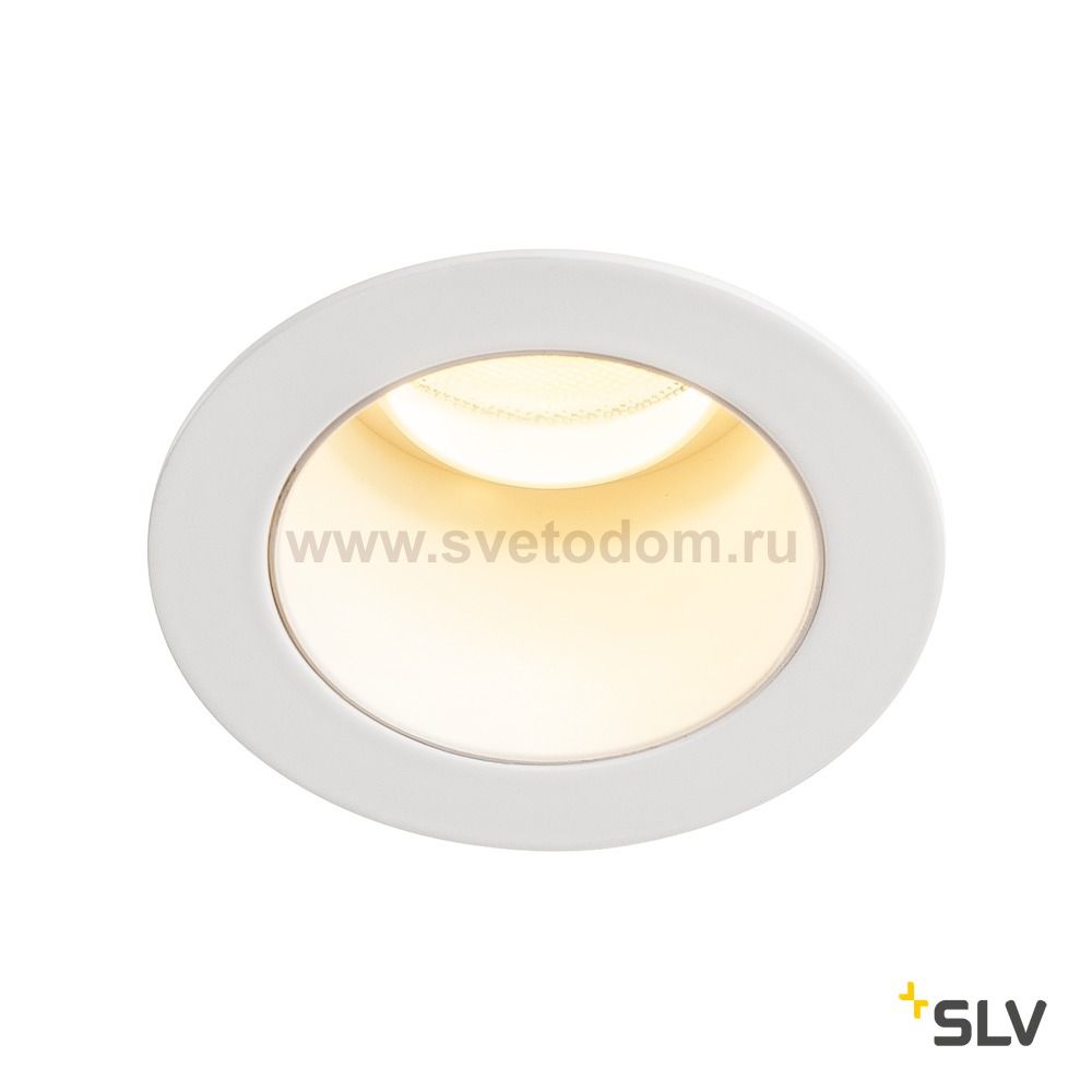SLV 1001924 HORN MEDI LED светильник встраиваемый 350мА 5Вт с LED 3000К, 350лм, 15°, белый