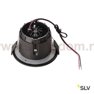 SLV 1001932 VARU LED светильник встраиваемый IP65 350мА 5Вт с LED 2700K, 400лм, 36°, черный