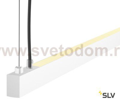 SLV 1001941 AROSA 125 PD-1 светильник подвесной 32Вт с LED 3000К, 950лм+750лм, белый матовый