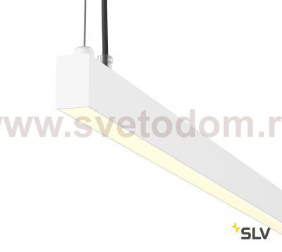 SLV 1001944 AROSA 200 PD-2 светильник подвесной 65Вт с LED 3000К, 2х 1800лм, белый матовый