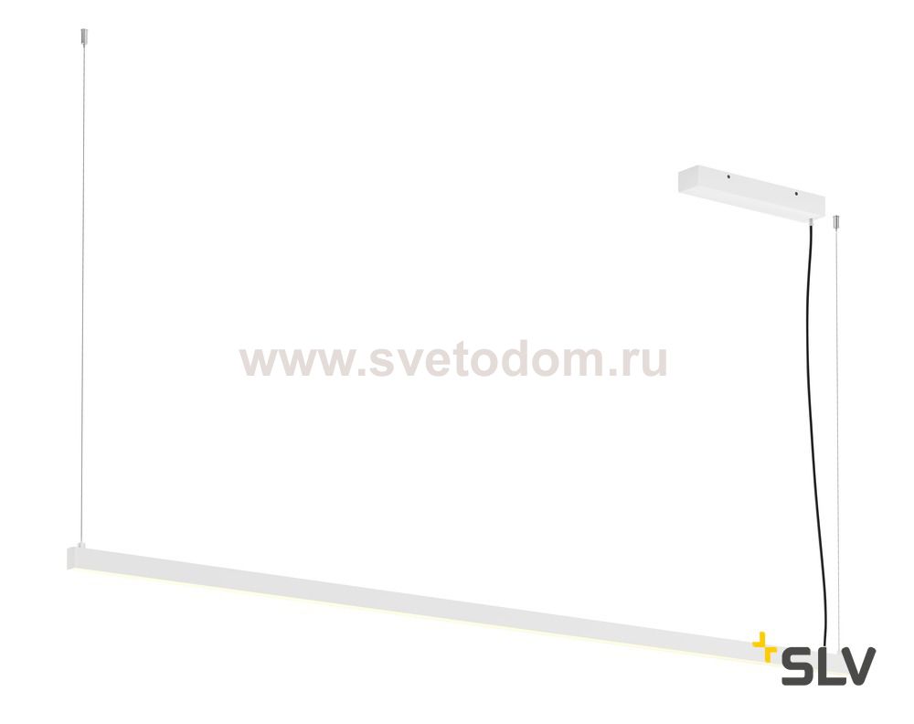 SLV 1001944 AROSA 200 PD-2 светильник подвесной 65Вт с LED 3000К, 2х 1800лм, белый матовый