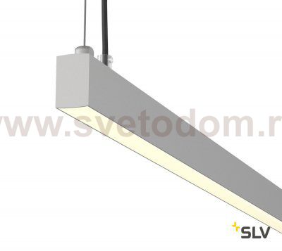 SLV 1001945 AROSA 200 PD-2 светильник подвесной 65Вт с LED 3000К, 2х 1800лм, алюминий