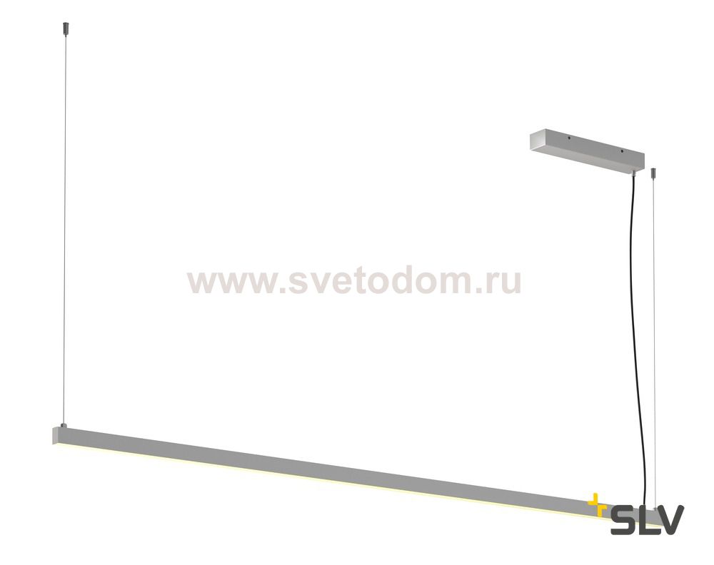 SLV 1001945 AROSA 200 PD-2 светильник подвесной 65Вт с LED 3000К, 2х 1800лм, алюминий