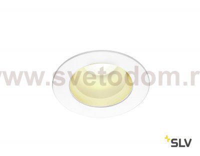SLV 1001973 RILO 90 DL светильник встраиваемый 6Вт с LED 3000К/4000K, 420лм/450лм, 90°, CRI>90, белый/ хром