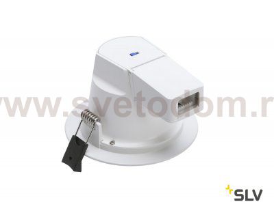 SLV 1001973 RILO 90 DL светильник встраиваемый 6Вт с LED 3000К/4000K, 420лм/450лм, 90°, CRI>90, белый/ хром