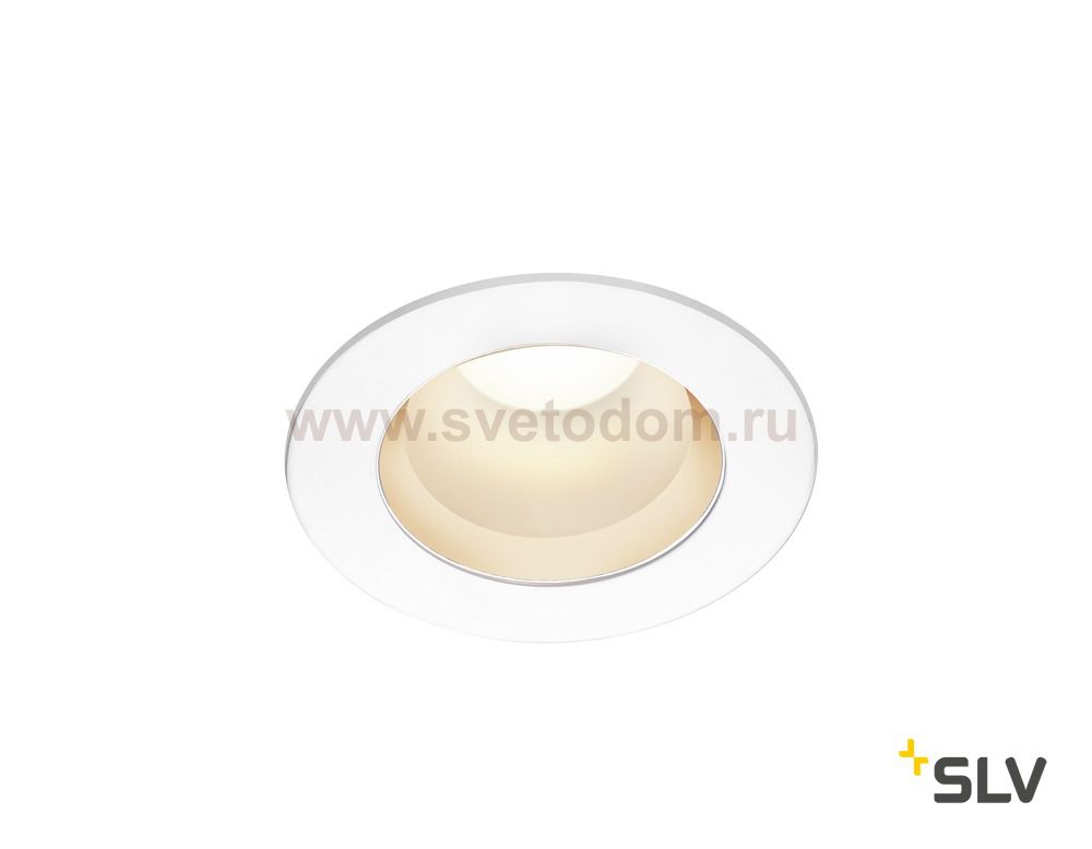 SLV 1001973 RILO 90 DL светильник встраиваемый 6Вт с LED 3000К/4000K, 420лм/450лм, 90°, CRI>90, белый/ хром