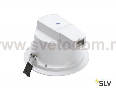 SLV 1001974 RILO 125 DL светильник встр. 13Вт с LED 3000К/4000K, 970лм/1050лм, 60°, UGR<19, CRI>90, белый/ хром