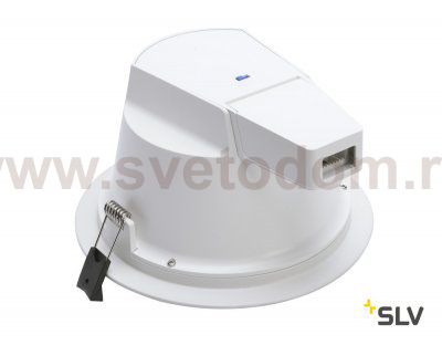 SLV 1001975 RILO 150 DL светильник встр. 18Вт с LED 3000К/4000K, 1300лм/1380лм, 60°, UGR<19, CRI>90, белый/ хром