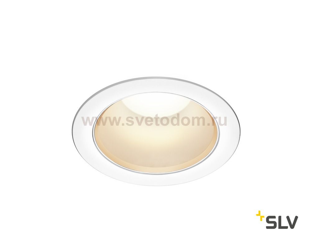 SLV 1001975 RILO 150 DL светильник встр. 18Вт с LED 3000К/4000K, 1300лм/1380лм, 60°, UGR<19, CRI>90, белый/ хром