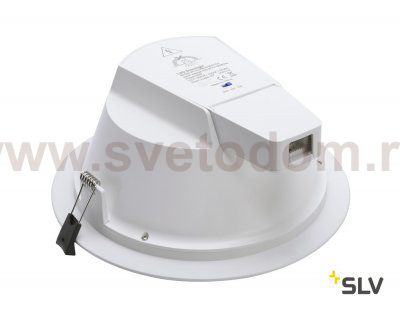 SLV 1001976 RILO 200 DL светильник встр. 25Вт с LED 3000К/4000K, 1720лм/1850лм, 60°, UGR<19, CRI>90, белый/ хром