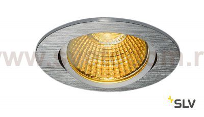 SLV 1001990 NEW TRIA 68 ROUND CS/LS DtW светильник встр. 7.2Вт с LED 1800-3000К, 440лм, 38°, CRI>90, алюминий