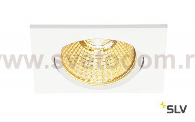 SLV 1001992 NEW TRIA 68 SQUARE CS/LS DtW светильник встр. 7.2Вт с LED 1800-3000К, 440лм, 38°, CRI>90, белый