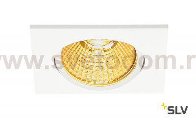 SLV 1001992 NEW TRIA 68 SQUARE CS/LS DtW светильник встр. 7.2Вт с LED 1800-3000К, 440лм, 38°, CRI>90, белый
