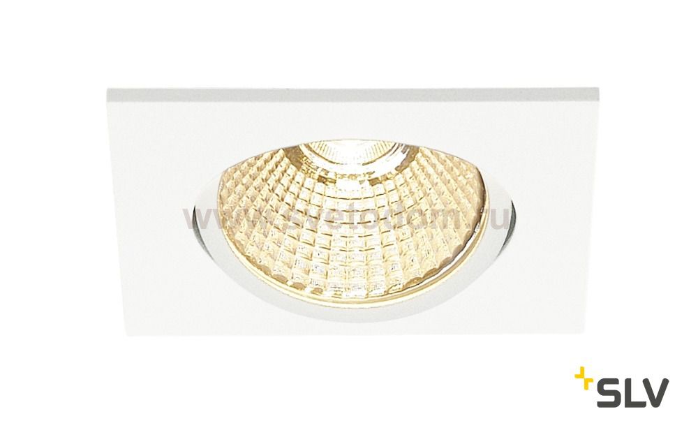 SLV 1001992 NEW TRIA 68 SQUARE CS/LS DtW светильник встр. 7.2Вт с LED 1800-3000К, 440лм, 38°, CRI>90, белый