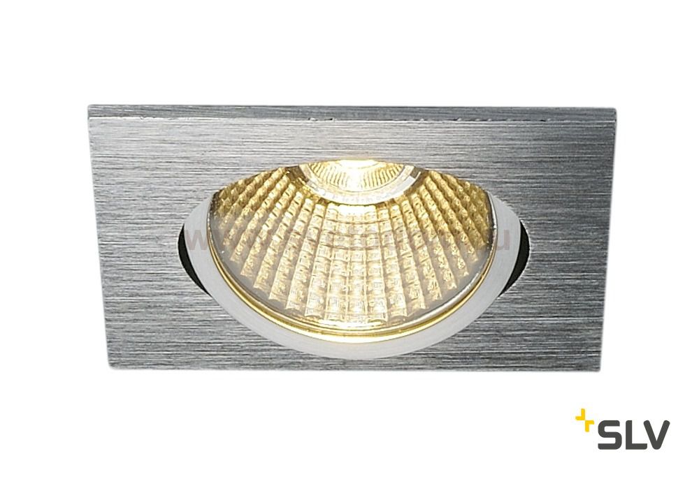 SLV 1001993 NEW TRIA 68 SQUARE CS/LS DtW светильник встр. 7.2Вт с LED 1800-3000К, 440лм, 38°, CRI>90, алюминий