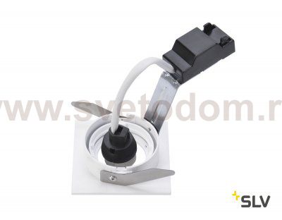 SLV 1001995 NEW TRIA 68 SQUARE GU10 CS/LS светильник встраиваемый для лампы GU10 50Вт макс., белый