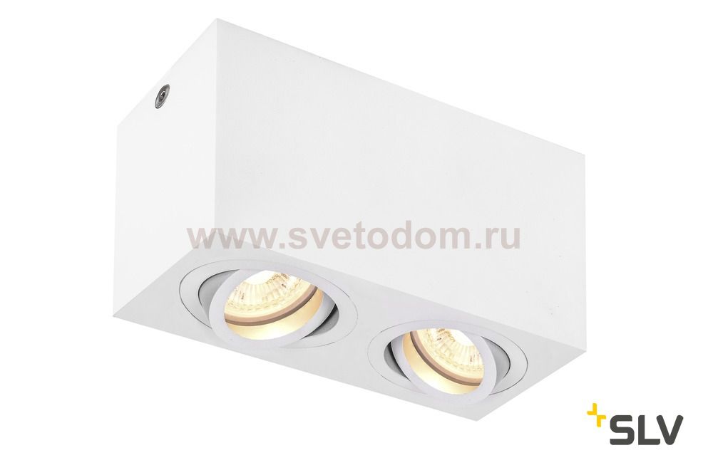 SLV 1002006 TRILEDO DOUBLE GU10 CL светильник потолочный для 2-х ламп GU10 по 50Вт макс., белый