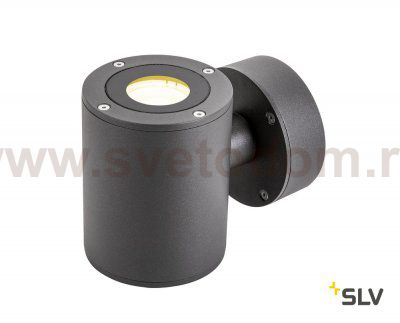 SLV 1002018 SITRA WALL UP-DOWN LED светильник настенный IP44 17Вт с LED 3000К, 2х 488лм, 2х 55°, антрацит