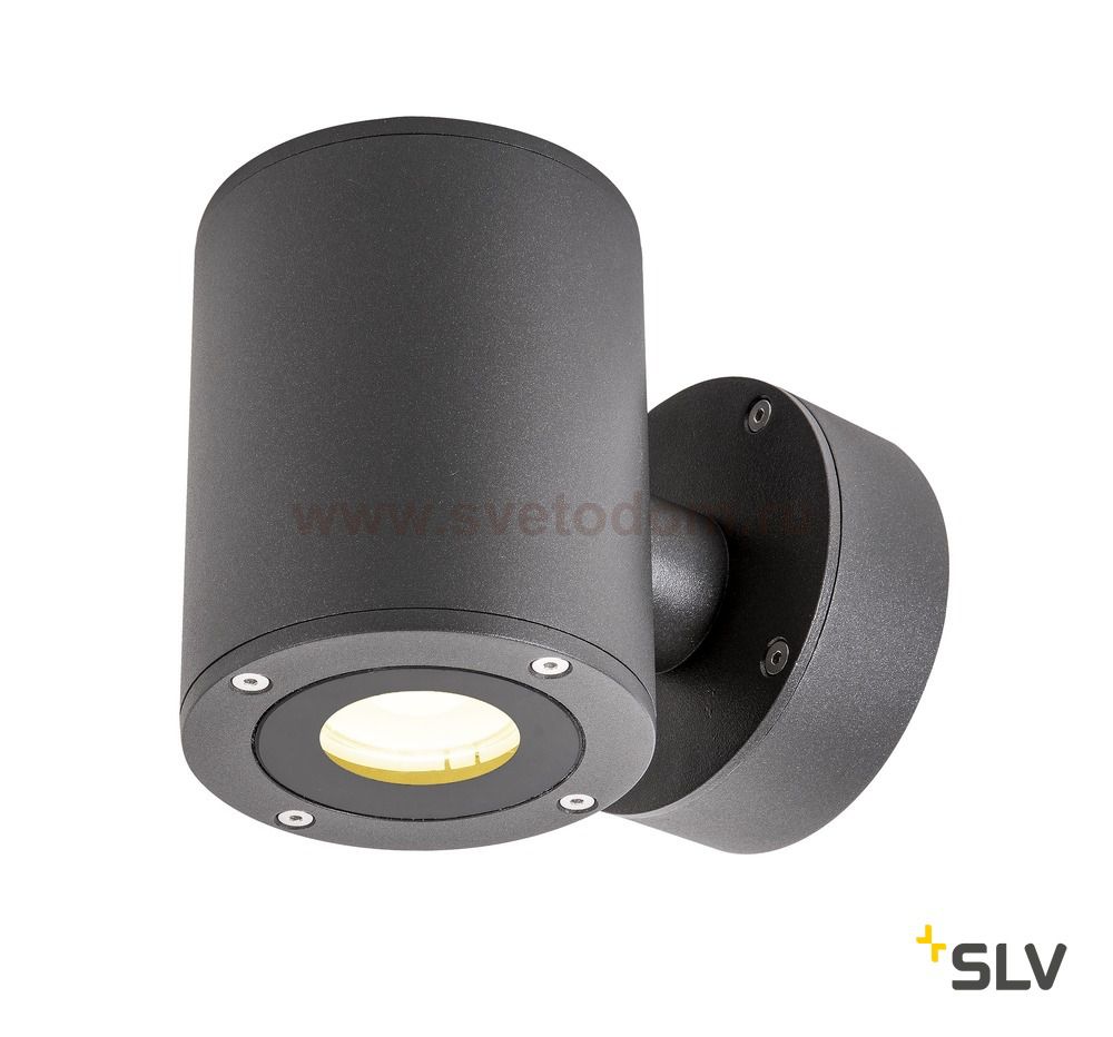 SLV 1002018 SITRA WALL UP-DOWN LED светильник настенный IP44 17Вт с LED 3000К, 2х 488лм, 2х 55°, антрацит