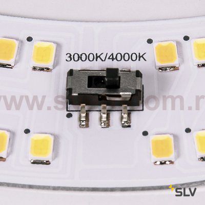 SLV 1002021 LIPSY 35 DOME светильник накладной IP44 18Вт с LED 3000К/4000K, 1850лм/2050лм, белый
