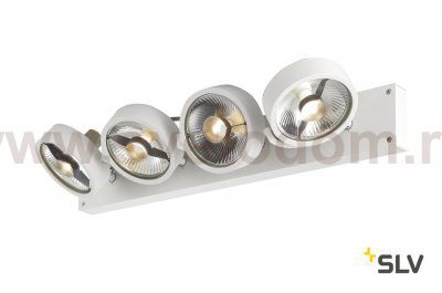 SLV 1002024 KALU 4 ES111 светильник накладной для 4-х ламп ES111 по 75Вт макс., черный