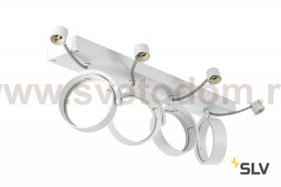 SLV 1002024 KALU 4 ES111 светильник накладной для 4-х ламп ES111 по 75Вт макс., черный