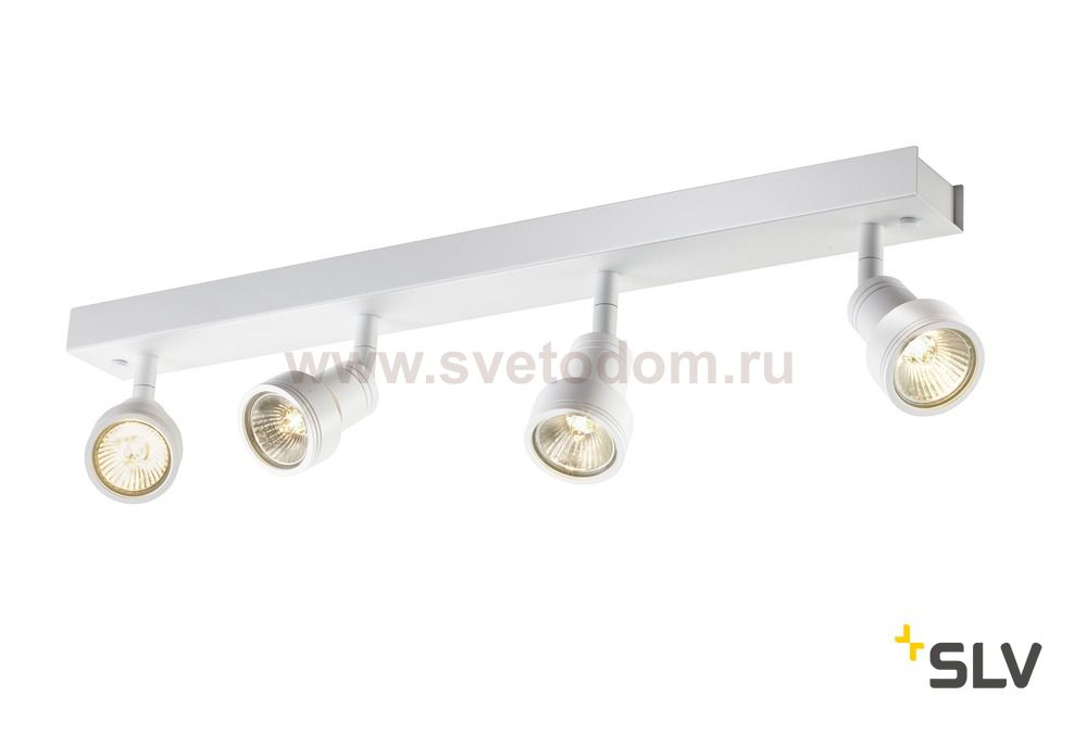 SLV 1002030 PURI QUAD CW светильник накладной для 4-х ламп GU10 по 50Вт макс., серебристый