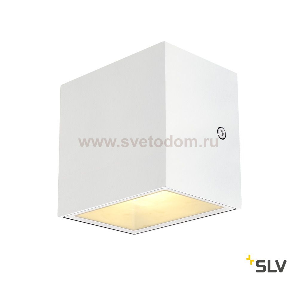SLV 1002033 SITRA CUBE LED светильник настенный IP44 10Вт с LED 3000К, 2х 560лм, 2х 90°, белый