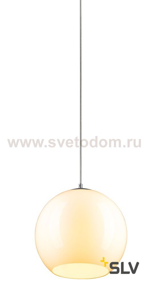 SLV 1002046 BIG SUN PD-2 светильник подвесной для лампы E27 60Вт макс., без основания, алюминий / стекло белое