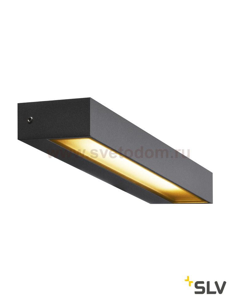 SLV 1002069 PEMA® SQUARE LED светильник настенный IP54 7.7Вт c LED 3000К, 450лм, 110°, антрацит
