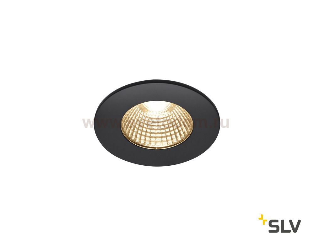 SLV 1002098 PATTA-I ROUND DtW светильник встраиваемый IP65 7.3Вт c LED 1800-3000К, 440лм, CRI>90, черный 