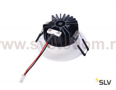 SLV 1002099 PATTA-I ROUND DtW светильник встраиваемый IP65 7.3Вт c LED 1800-3000К, 440лм, CRI>90, белый