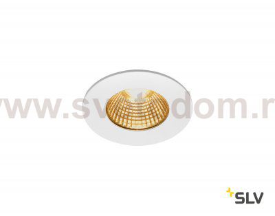 SLV 1002099 PATTA-I ROUND DtW светильник встраиваемый IP65 7.3Вт c LED 1800-3000К, 440лм, CRI>90, белый