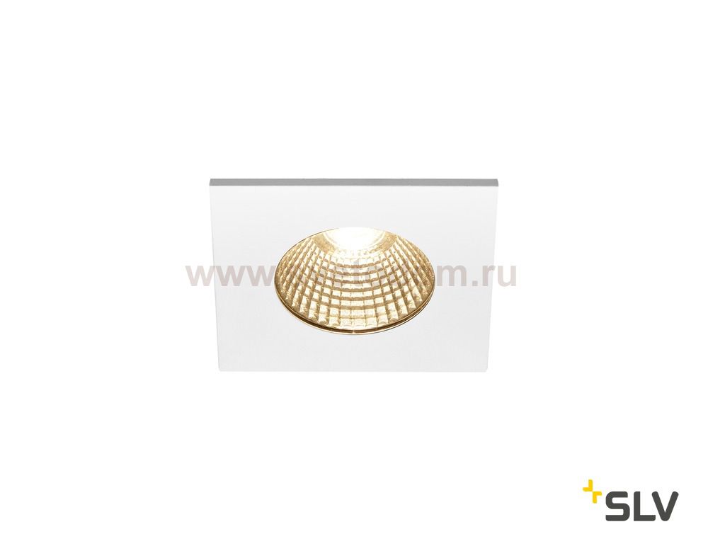SLV 1002102 PATTA-I SQUARE DtW светильник встраиваемый IP65 7.3Вт c LED 1800-3000К, 440лм, CRI>90, белый