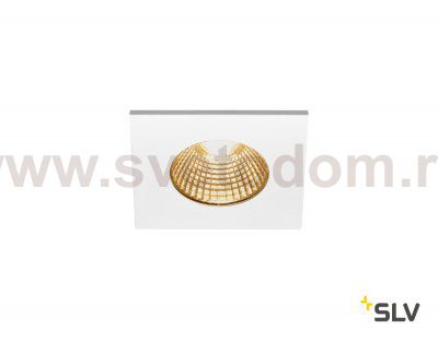 SLV 1002102 PATTA-I SQUARE DtW светильник встраиваемый IP65 7.3Вт c LED 1800-3000К, 440лм, CRI>90, белый