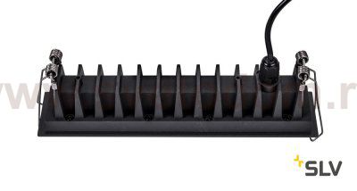 SLV 1002108 MILANDO M светильник встраиваемый 700мА 10.68Вт с LED 3000К, 800лм, 45°, без БП, черный