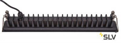 SLV 1002109 MILANDO L светильник встраиваемый 700мА 21.35Вт с LED 3000К, 1700лм, 45°, без БП, черный