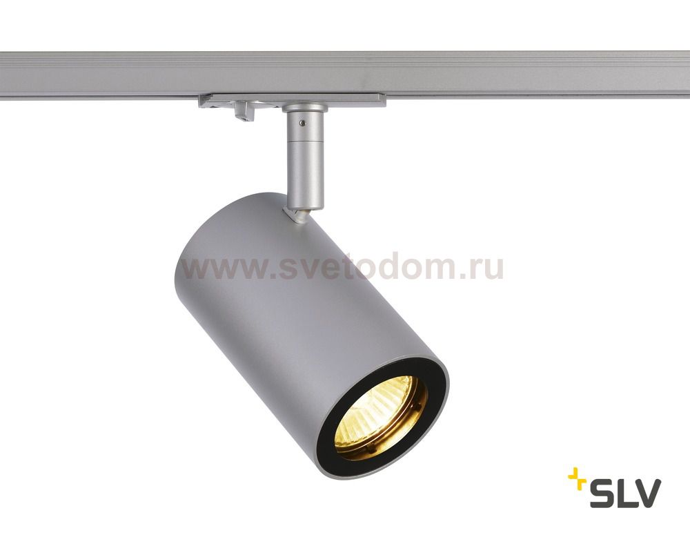 SLV 1002113 1PHASE-TRACK, ENOLA_B SPOT светильник для лампы GU10 50Вт макс., серебристый/ черный