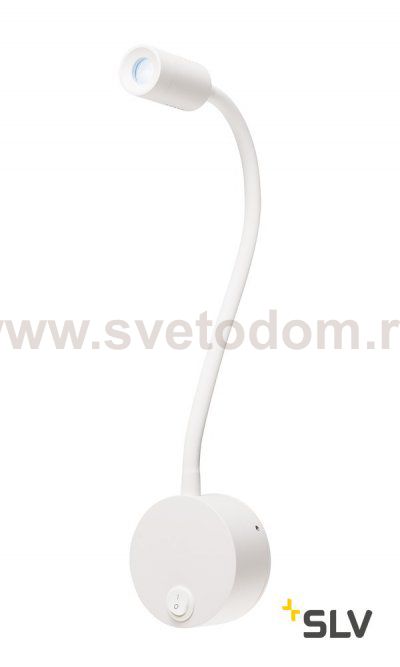 SLV 1002119 DIO FLEX PLATE LED светильник накладной 1.9Вт с выключателем и LED 4000К, 82лм, 45°, белый