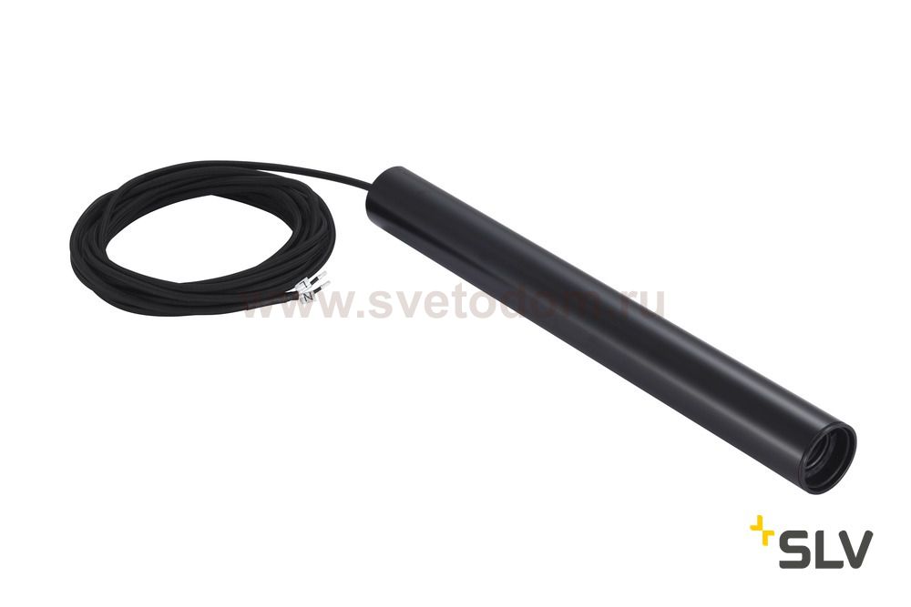 SLV 1002159 FITU LONG E27 PD-3 светильник подвесной 2.5m для лампы E27 60Вт макс., без основания, черный