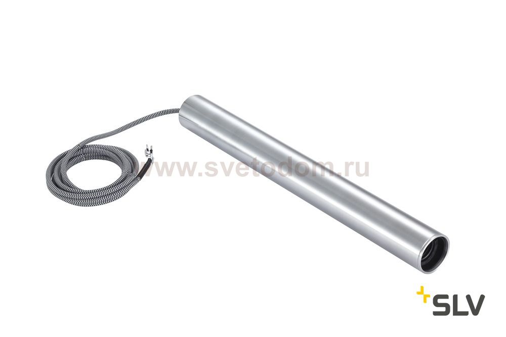 SLV 1002161 FITU LONG E27 PD-3 светильник подвесной 2.5m для лампы E27 60Вт макс., без основания, мат. алюминий