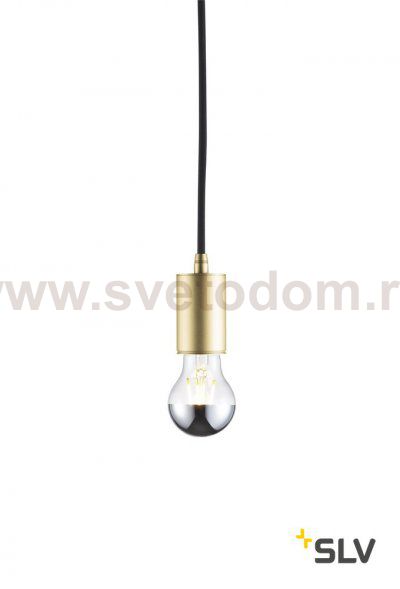 SLV 1002168 FITU E27 PD-2 светильник подвесной 5m для лампы E27 60Вт макс., без основания, латунь