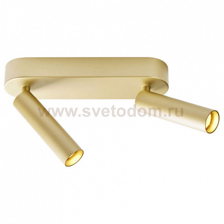 SLV 1002176 KARPO 30 DOUBLE CW светильник накладной 19Вт с LED 3000К, 940лм, 2x 40°, CRI>90, диммируемый, латунь