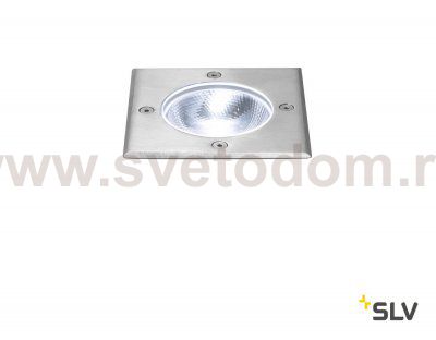 SLV 1002186 ROCCI SQUARE светильник встраиваемый IP67 9.8Вт c LED 4000К, 630лм, 20°, сталь
