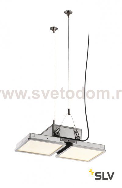SLV 1002193 ALMINO DOUBLE светильник IP65 90Вт c LED 4000K, 11000лм, 50°, UGR<19, серебристый RAL7005