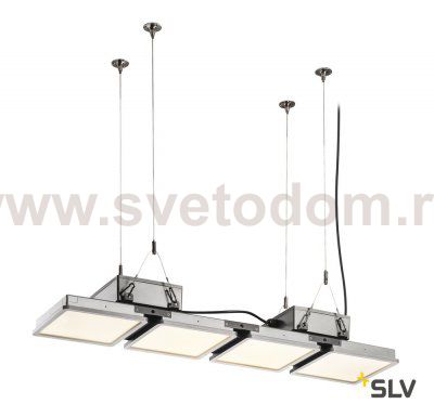 SLV 1002194 ALMINO QUAD светильник IP65 180Вт c LED 4000K, 22000лм, 50°, UGR<19, серебристый RAL7005